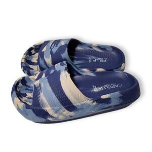 Blue Camo Sandals, Kid's 10-11
